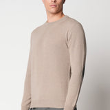 Girocollo con toppe a intarsio in lana e cashmere fin.12