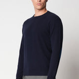 Girocollo con toppe a intarsio in lana e cashmere fin.12