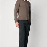 Extrafine Merino Wool Crewneck - Dark Blue
