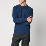 Girocollo mouliné manica raglan in lana e cashmere fin.5