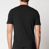T-Shirt con collo a costina in cotone
