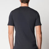 T-Shirt collo rollino e spacchetti in cotone