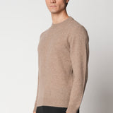 Girocollo rasato in cashmere effetto Teddy fin.7