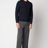 Girocollo rasato in lana merino extrafine fin.14