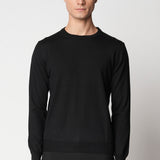 Girocollo rasato in lana merino extrafine fin.14