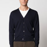Cardigan rasato in lana merino extrafine fin.14