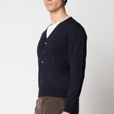 Cardigan rasato in lana merino extrafine fin.14