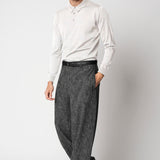 Polo bottoni rasato in lana merino extrafine fin.14