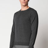 Girocollo a rollino in lana merino extrafine fin.14