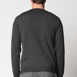 Girocollo a rollino in lana merino extrafine fin.14