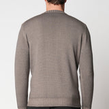 Girocollo con tintura invecchiata in lana merino extrafine fin.7