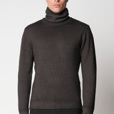 Dolcevita con tintura invecchiata in lana merino extrafine fin.7