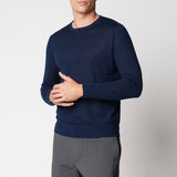 Girocollo rasato in lana merino extrafine fin.18