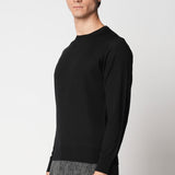 Girocollo rasato in lana merino extrafine fin.18