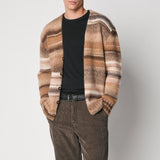 Maxi cardigan cammello in filo multicolor misto lana fin.3