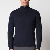 Lupetto zip rasato in seta e cashmere fin.12