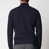 Lupetto zip rasato in seta e cashmere fin.12