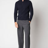 Lupetto zip rasato in seta e cashmere fin.12