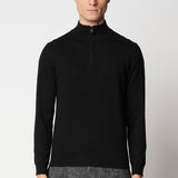 Lupetto zip rasato in seta e cashmere fin.12