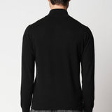 Lupetto zip rasato in seta e cashmere fin.12