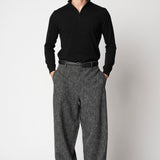 Lupetto zip rasato in seta e cashmere fin.12