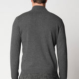 Lupetto zip rasato in seta e cashmere fin.12