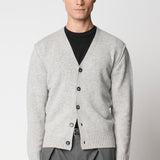 Cardigan con cuciture esterne in lana fin.5