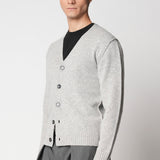 Cardigan con cuciture esterne in lana fin.5