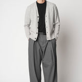 Cardigan con cuciture esterne in lana fin.5