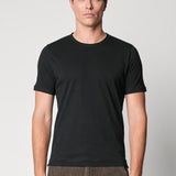 T-Shirt collo rollino e spacchetti in cotone