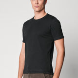 T-Shirt collo rollino e spacchetti in cotone