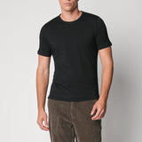 T-Shirt collo rollino e spacchetti in cotone