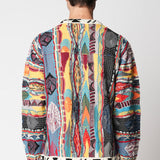 Girocollo jacquard multicolor in lana merino extrafine fin.12 LTD ED