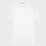 Cotton T-shirt with white shoulder reinforcement