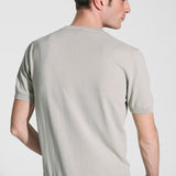 Short sleeve crew neck in marble cotton