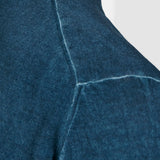 Girocollo manica lunga fast dye in cotone blu scuro
