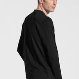 Black cotton long sleeve t-shirt