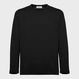 Black cotton long sleeve t-shirt