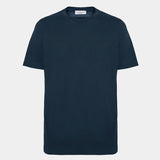 T-shirt cotone con rinforzo sulle spalle blu scuro