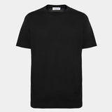 T-shirt cotone con rinforzo sulle spalle nero