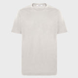 T-shirt cotone con rinforzo sulle spalle marmo