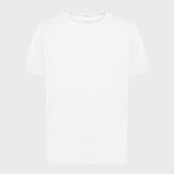 White roll neck cotton t-shirt