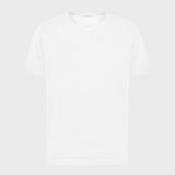 T-shirt cotone scollo V bianco