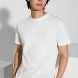 White heavy jersey cotton T-shirt