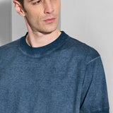 T-shirt cotone jersey mercerizzato blu scuro