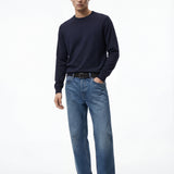 Maglione uomo girocollo Seta e Cotone leggero, regular fit