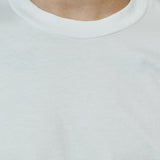 Cotton T-shirt with shoulder reinforcement - White