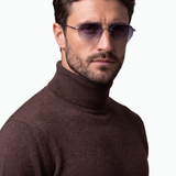 Cardigan glatt gestrickt aus extrafeiner Merinowolle, Feinheit 14