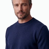 Extrafine Merino Wool Crewneck - Dark Blue