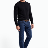 Extrafine Merino Wool Crewneck - Dark Blue